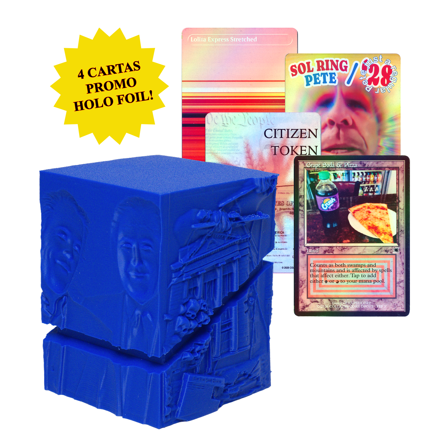 DECK BOX + 4 CARTAS PROMO
